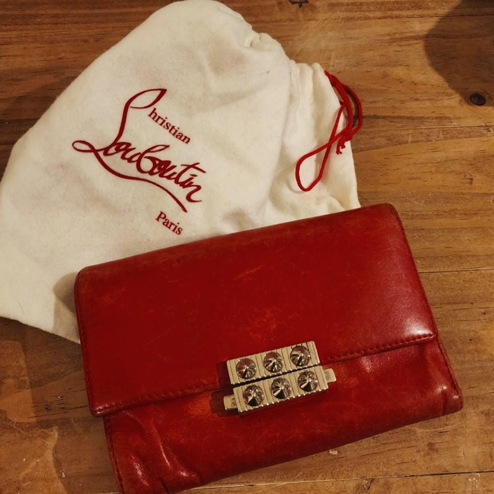 Christian Louboutin Red Leather Wallet